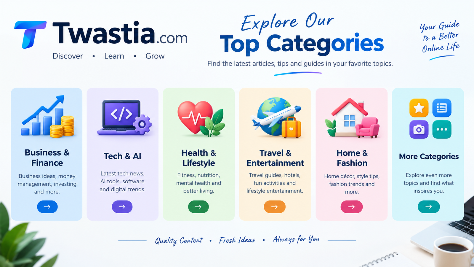 Twastia Top Categories